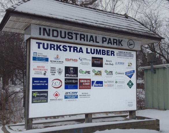 Dunds Ontario Industrial Park Sign