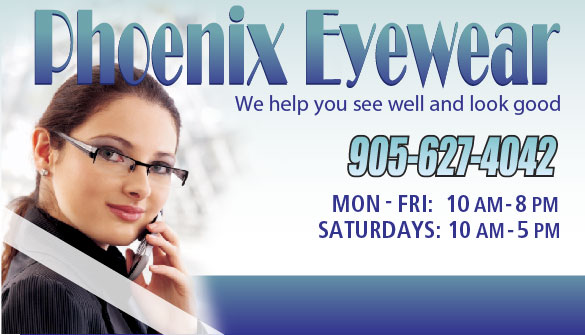 Phoenix Eyewear in Dundas Ontario